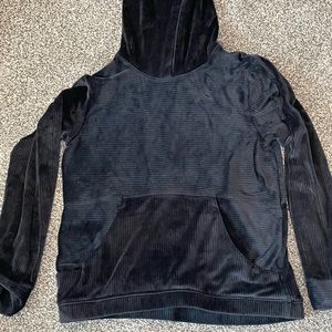 All in Motion Girls Black Velour Hoodie